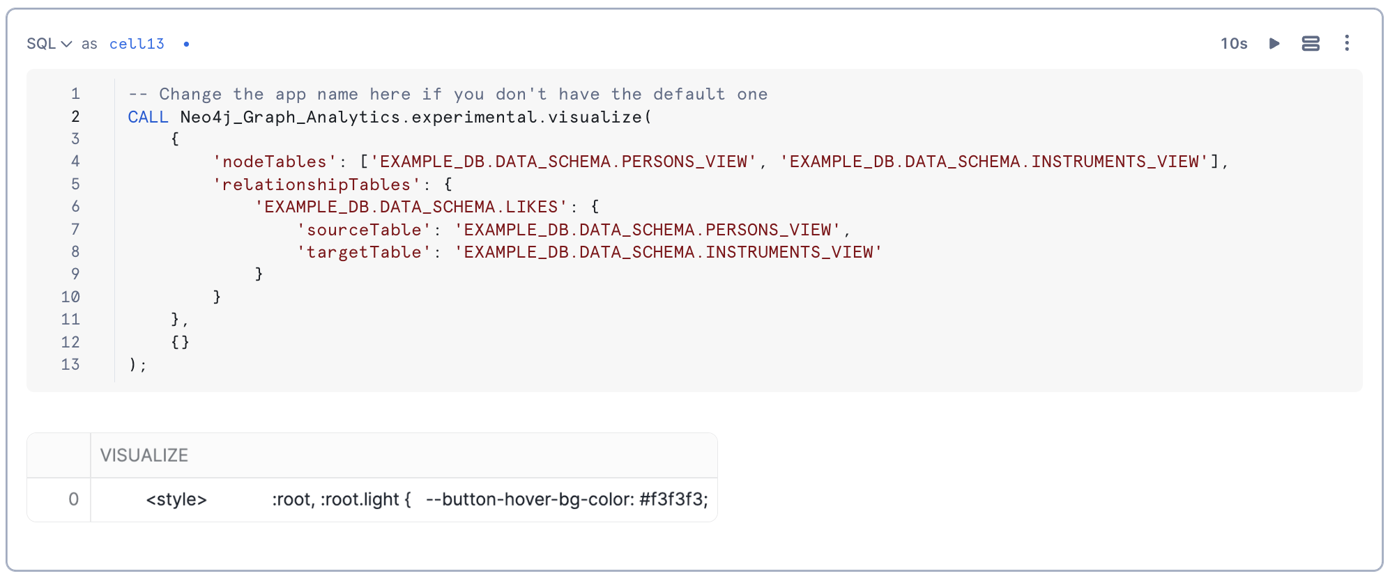 Calling `experimental.visualize` with the views as input
